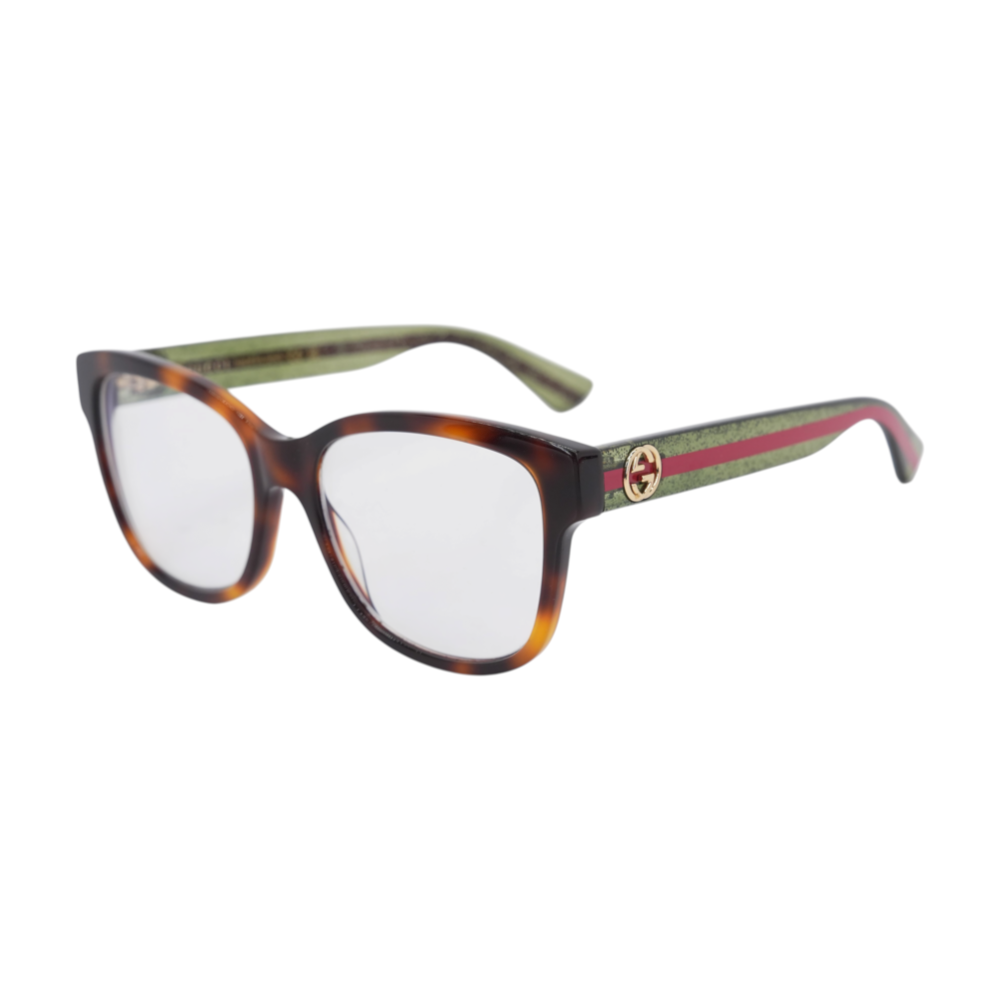 Tortoise GG0038ON Square Prescription Eyewear