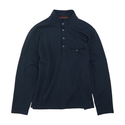 Navy Solid 1/4 Zip Pullover