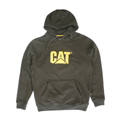 Brown Solid Hoodie Pullover