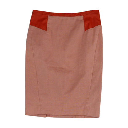 Red Misc Midi Skirt