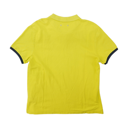 Neon Green Solid Short Sleeve Polo