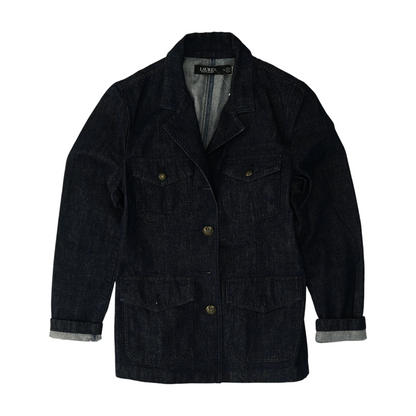 Indigo Solid Denim Jacket