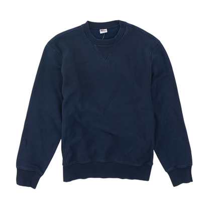 Navy Solid Sweatshirt Pullover