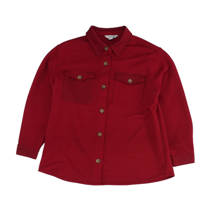 Red Petite Button Down