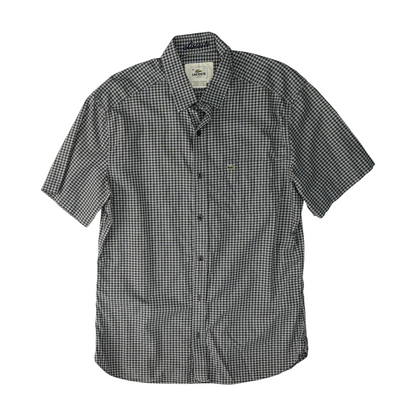 Gray Check Short Sleeve Button Down