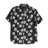 Navy Floral Short Sleeve Button Down