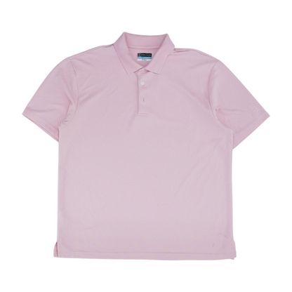 Pink Solid Short Sleeve Polo