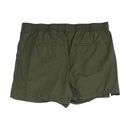 Green Solid Chino Shorts