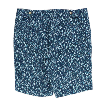 Navy Graphic 5-Pocket Shorts