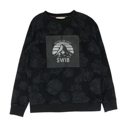 Black Graphic Pullover