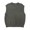 Gray Solid Vest Sweater