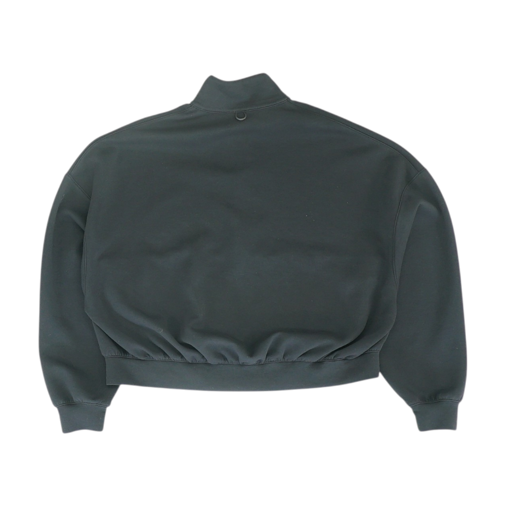 Black Solid 1/4 Zip Pullover