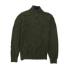 Green Solid 1/4 Zip Sweater