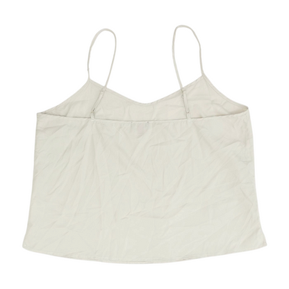 Beige Solid Pajama Top