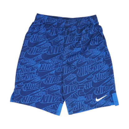 Blue Graphic Active Shorts