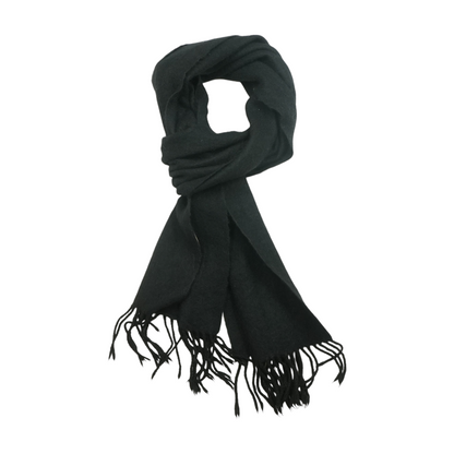 Black 100% Cashmere Scarf