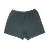 Black Solid Active Shorts