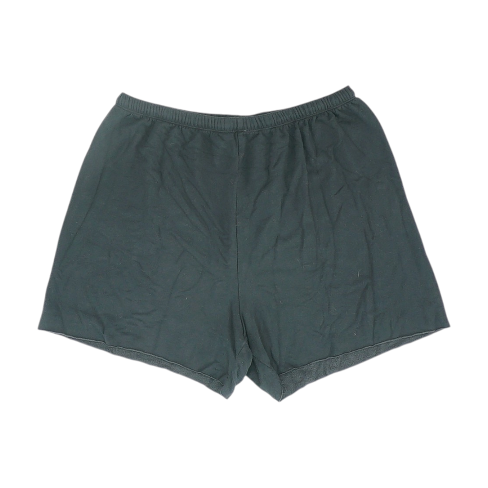 Black Solid Active Shorts
