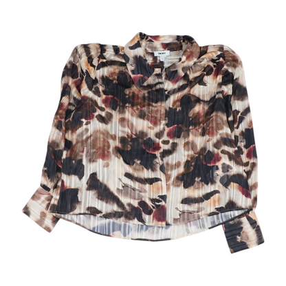 Brown Print Blouse