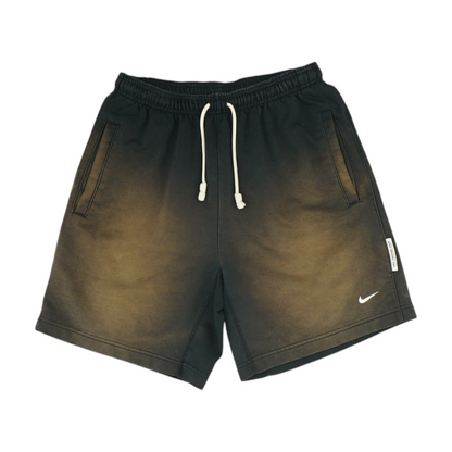 Black Tie-Dye Active Shorts