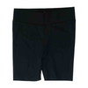 Black Solid Active Shorts