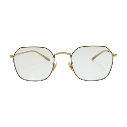 Gold Jim Geometric Prescription Eyewear