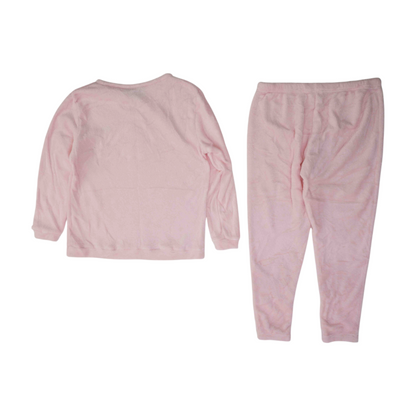 Pink Solid Pajama Set