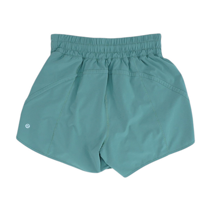 Green Solid Active Shorts