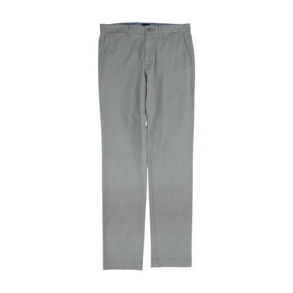 Gray Solid Chino Pants