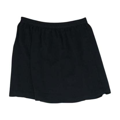 Black Solid Mini Skirt