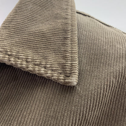 Brown Garment-Dyed Cotton-Blend Corduroy Jacket
