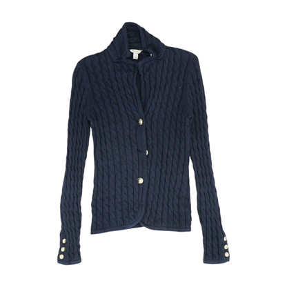 Navy Cardigan Sweater