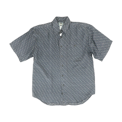 Blue Check Short Sleeve Button Down