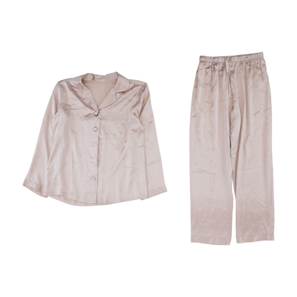 Pink Solid Pajama Set