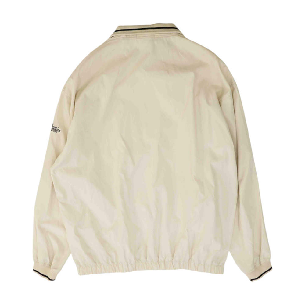Beige Solid 1/4 Zip Pullover
