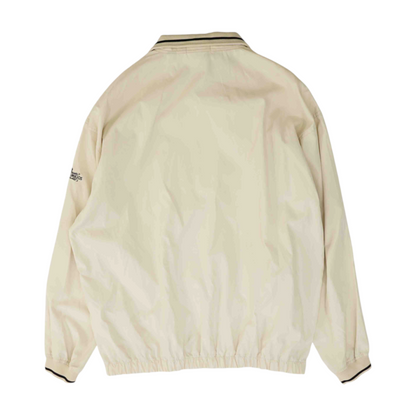 Beige Solid 1/4 Zip Pullover