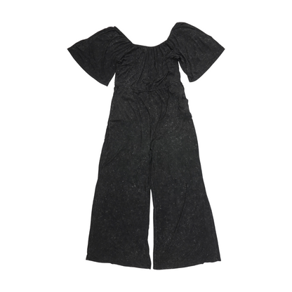 Black Plus Tie-Dye Jumpsuit