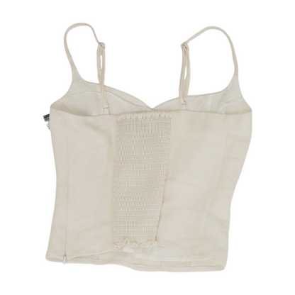 Beige Cropped Blouse
