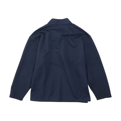 Navy Big & Tall Solid 1/4 Zip Pullover