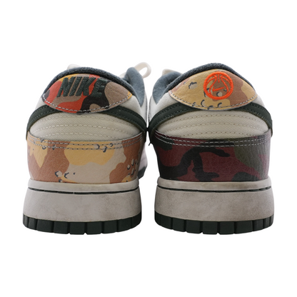 Dunk Low SE Sail Multi-Camo Low-Top Athletic Shoes