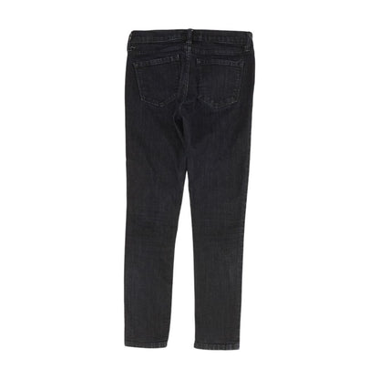 Navy Solid High Rise Skinny Leg Jeans