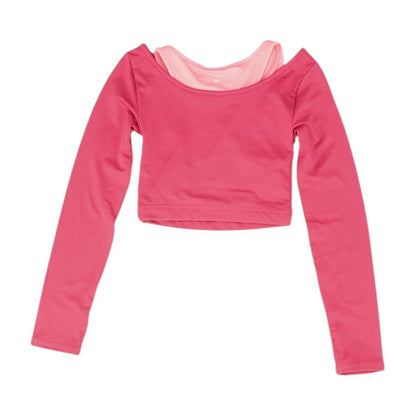 Red Solid Active Pullover