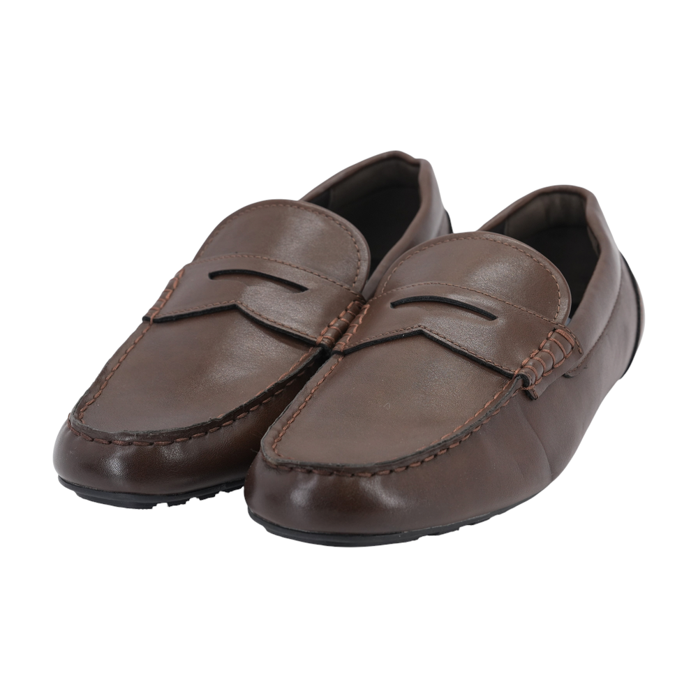 Brown Slip-On Dress Shoes