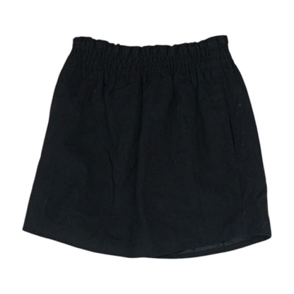 Black Solid Mini Skirt