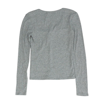 Gray V Neck T-Shirt