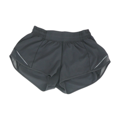 Black Solid Active Shorts