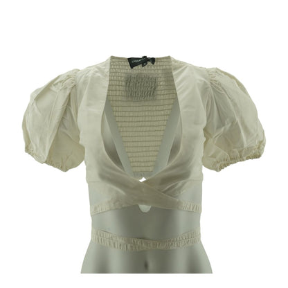 Ivory Cropped Blouse