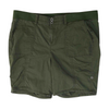Green Plus Size Solid Casual Shorts