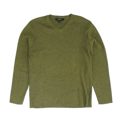 Green Solid Pullover Sweater
