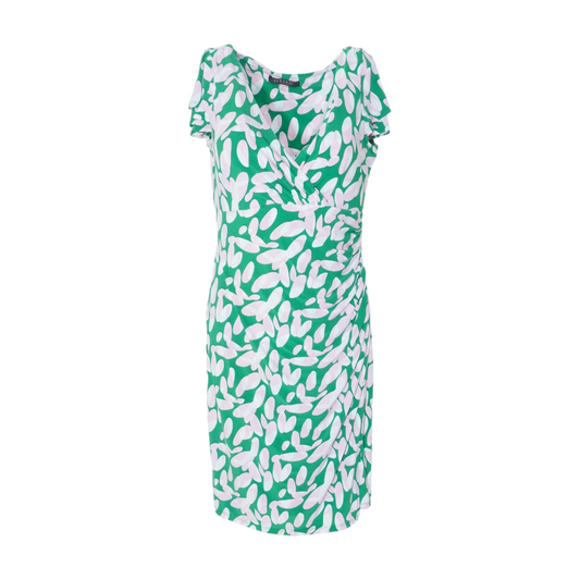 Green Graphic Midi Dress